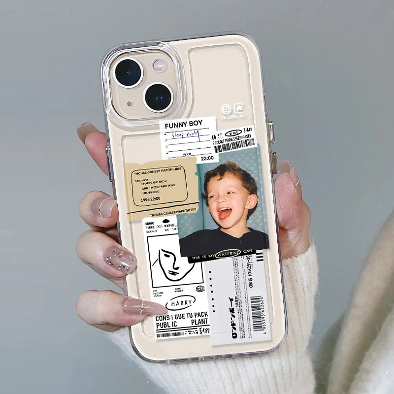 เคส For iPhone 13 11 14 15 12 Pro Max XR 7 8 15 Plus เคสไอโฟน 11 X XS Max SE 2020 2022 เคสโทรศัพท์เด็กน้อยน่ารัก