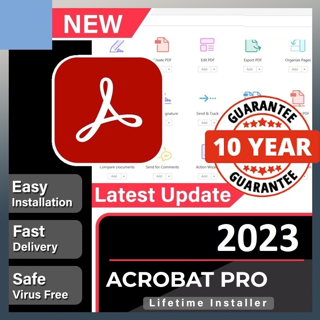 Acrobat Pro DC 2023 [Windows &amp; Mac] | Lifetime | Latest Full Version