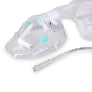 หน้ากากให้ออกซิเจนแบบมีถุง สำหรับผู้ใหญ่ Oxygen Mask With Bag (Adult)