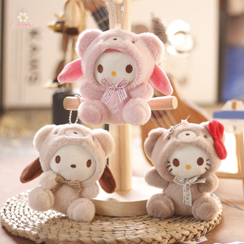 Luckybabys> พวงกุญแจ จี้ตุ๊กตาอนิเมะแมวน่ารัก ขนาด 12 ซม. สําหรับแขวนกระเป๋า