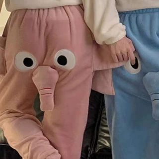 กางเกงขายาวลำลองใส่อยู่บ้าน เเต่งงวงช้างน่ารักๆ สีสันสดใส