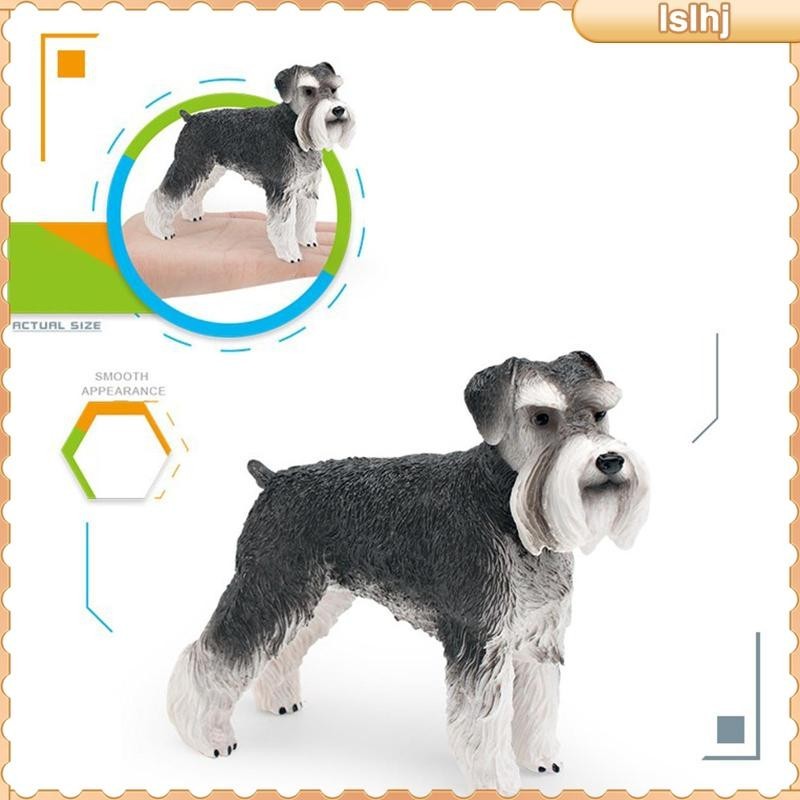 [Lslhj] ฟิกเกอร์สุนัข Schnauzer ขนาดเล็ก สําหรับตกแต่ง