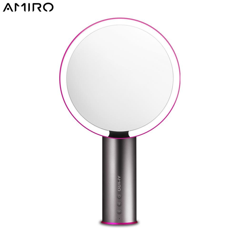 AMIRO Rechargeable LED Makeup Mirror O-Series กระจกแต่งหน้าอัจฉริยะ ไร้สาย มีแบตเตอรี่ในตัว 2,000