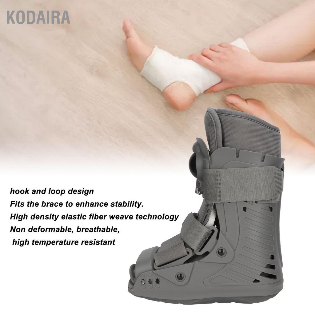 นิวเมติกเดิน BOOT Full SHELL Orthopedic ป้องกันบวมควบคุมสั้น Air Walker BRACE สำหรับ Healing  KODAIR
