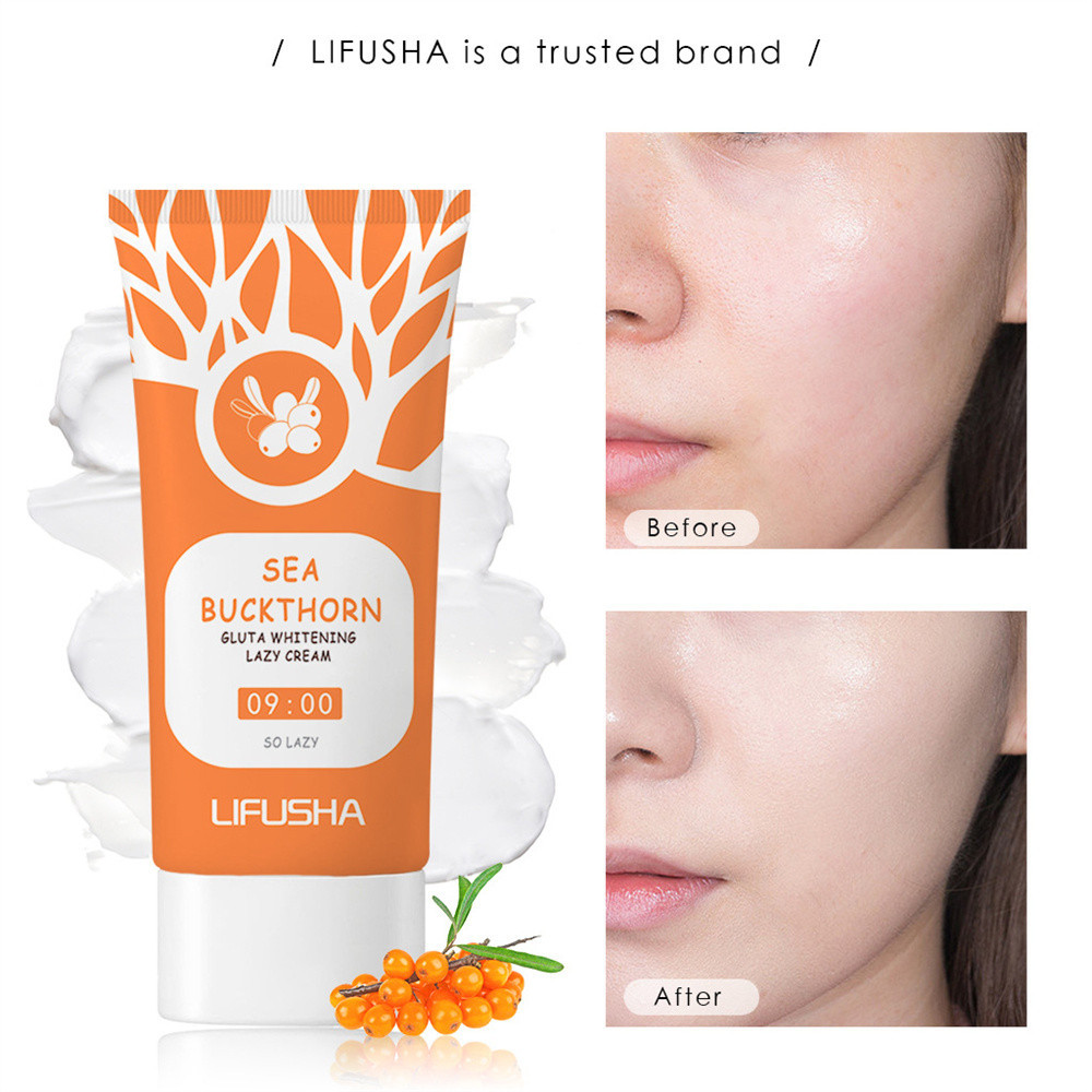 ครีมแต่งหน้า Lifusha Clear Isolation Plain Cream Bracing Makeup Brightening และ Moisturizing Skin Body Available Lightweight Isolation Makeup Front Cream COD