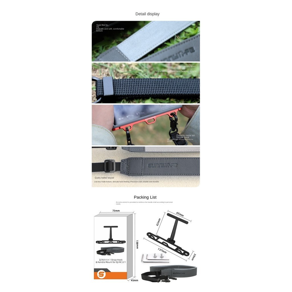 Sunnylife ตัวยึดรองรับหน้าท้อง รีโมตคอนโทรล RC 2/1 สําหรับ DJI MINI 4 PRO