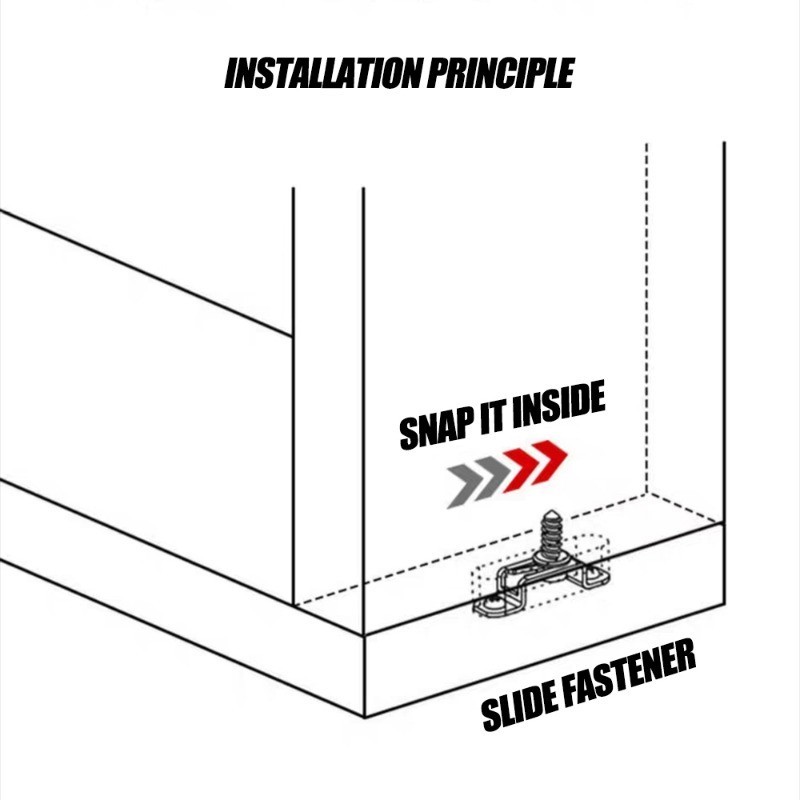 2 in 1 ตัวเชื่อมต่อสกรูซ่อนเฟอร์นิเจอร์ แบบตรง 6 ชุด - รูปที่ 5