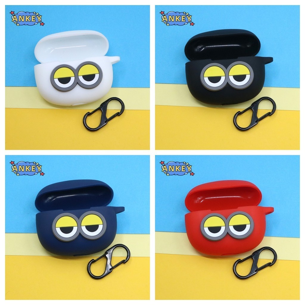 for Bowers&Wilkins B&W Pi6 Pi8 Case Protective Silicone Covers Cute Eye Bluetooth Earphone Shell Hea