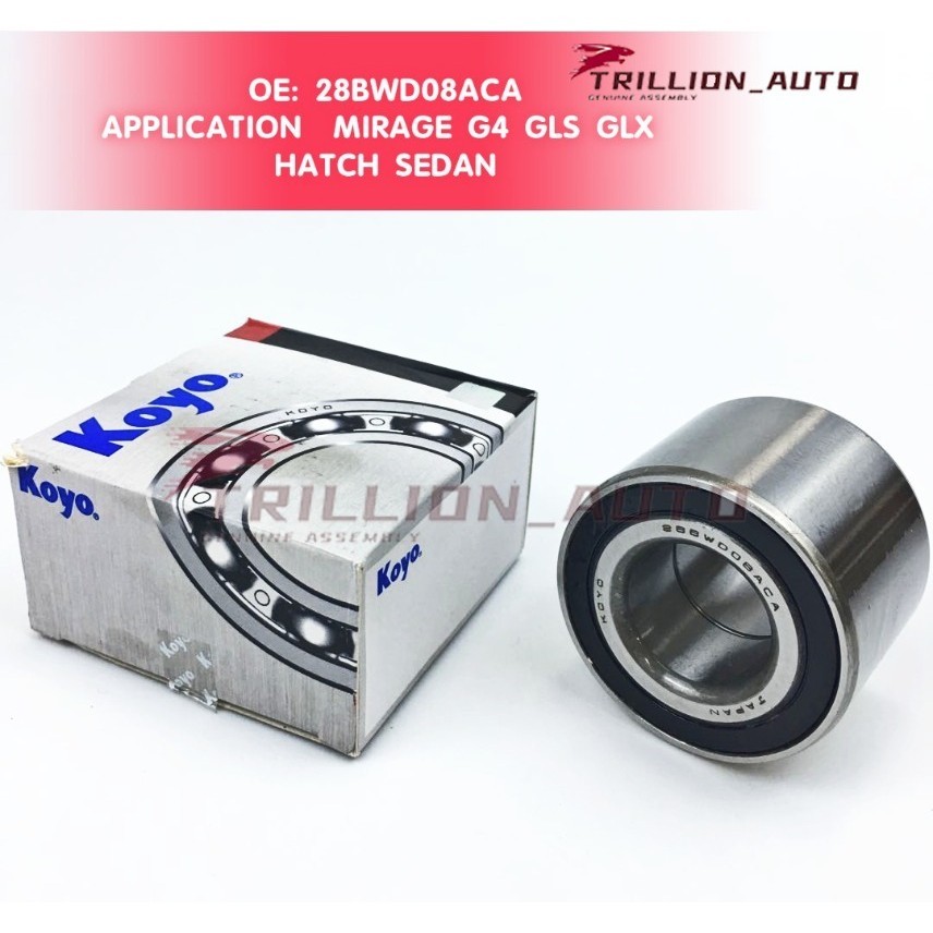 แบริ่งล้อหลัง สําหรับ MIRAGE G4 GLS GLX 2013 UP 28BWD08ACA