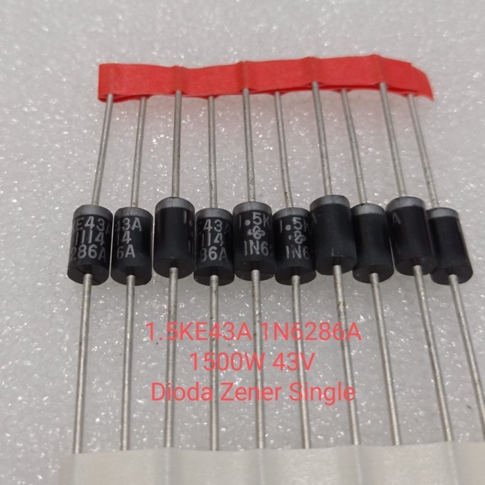 1.5KE43A 1N6286A ไดโอด zener อะไหล่เดี่ยว ส่วนประกอบไฟฟ้า
