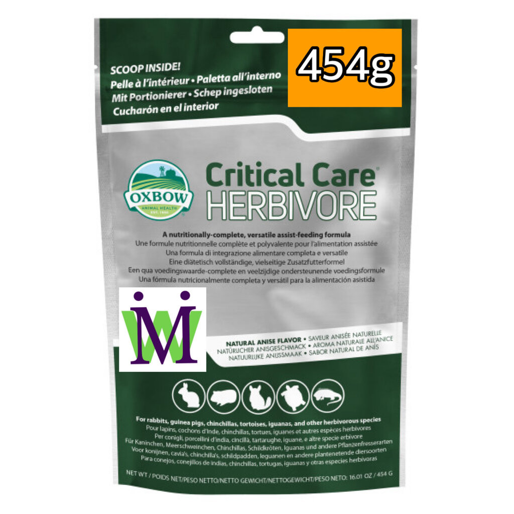 Oxbow Critical Care 454g. ฟื้นฟูสุขภาพสำหรับสัตว์กินพืช