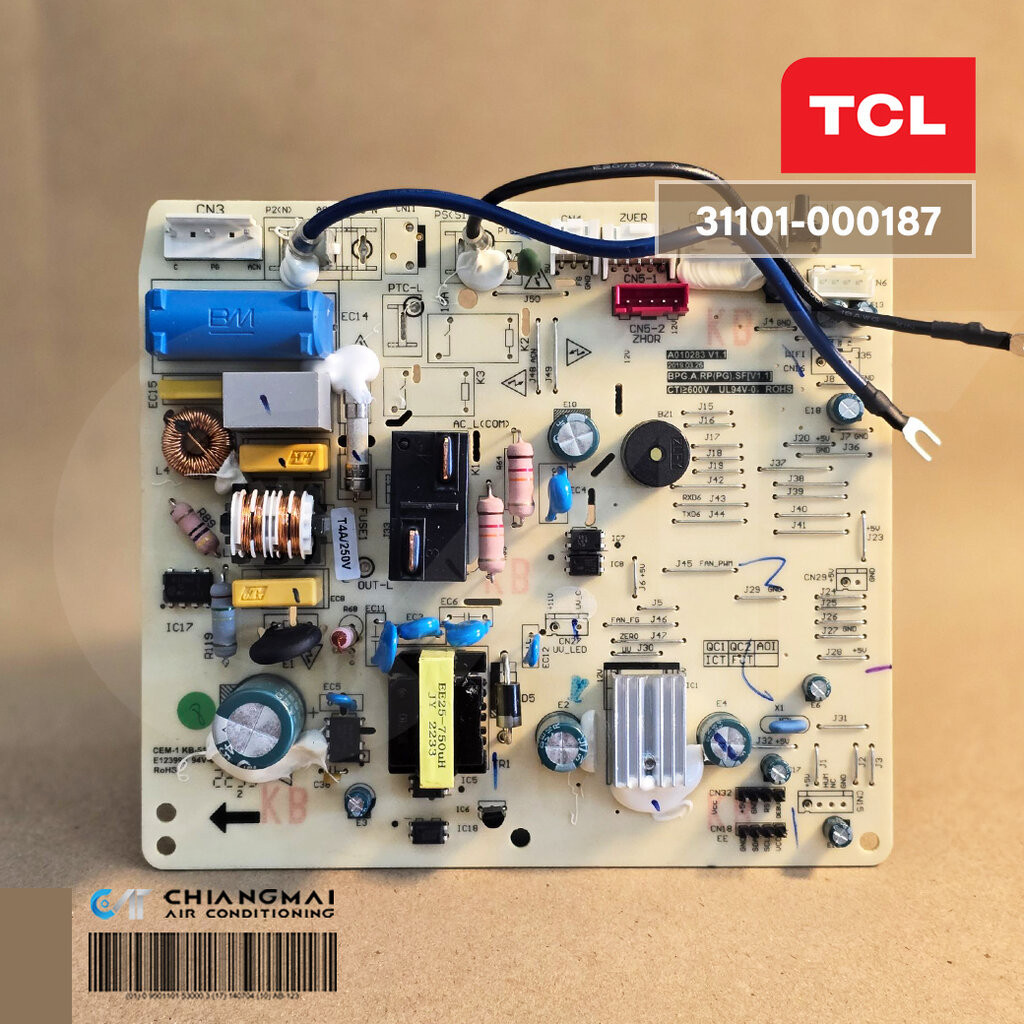31101-000187 แผงวงจรแอร์ TCL แผงบอร์ดแอร์ทีซีแอล บอร์ดคอยล์เย็น รุ่น TAC-IVX09I, TAC-IVX12I