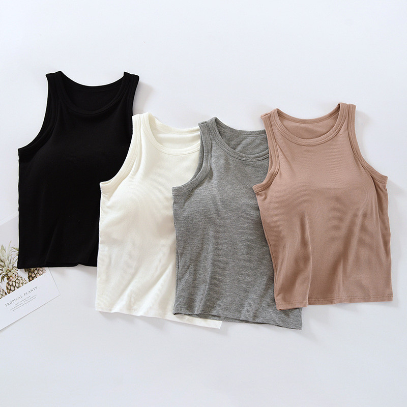 2 In 1 เสื้อกล้าม คอยู แขนกุด ด้านหลังสวยงาม อเนกประสงค์ รูปที่ 2