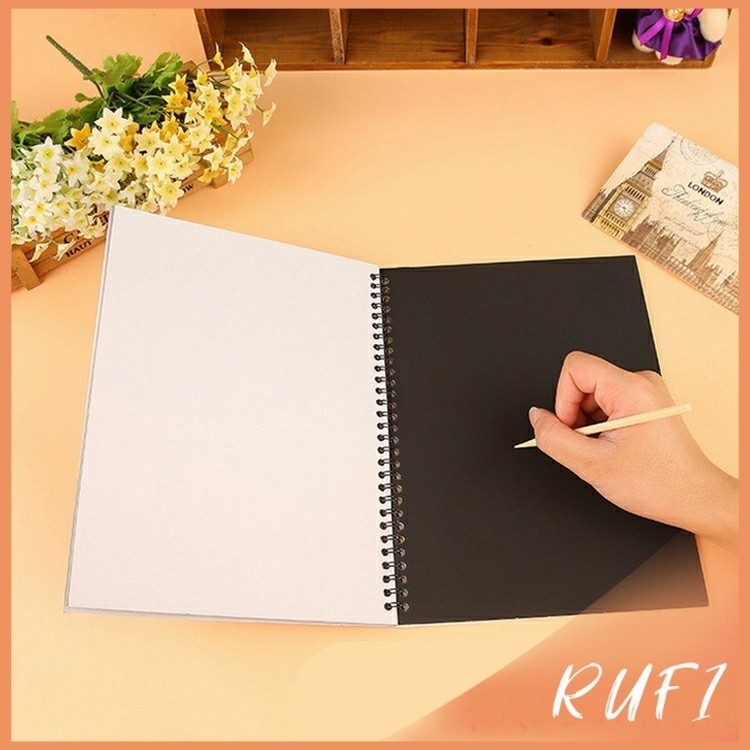 สมุดโน๊ตขูดสีรุ้งเล่มเล็กเกาหลี กระดาษวาดรูปสีสันสดใส พร้อมจัดส่ง children's picture book