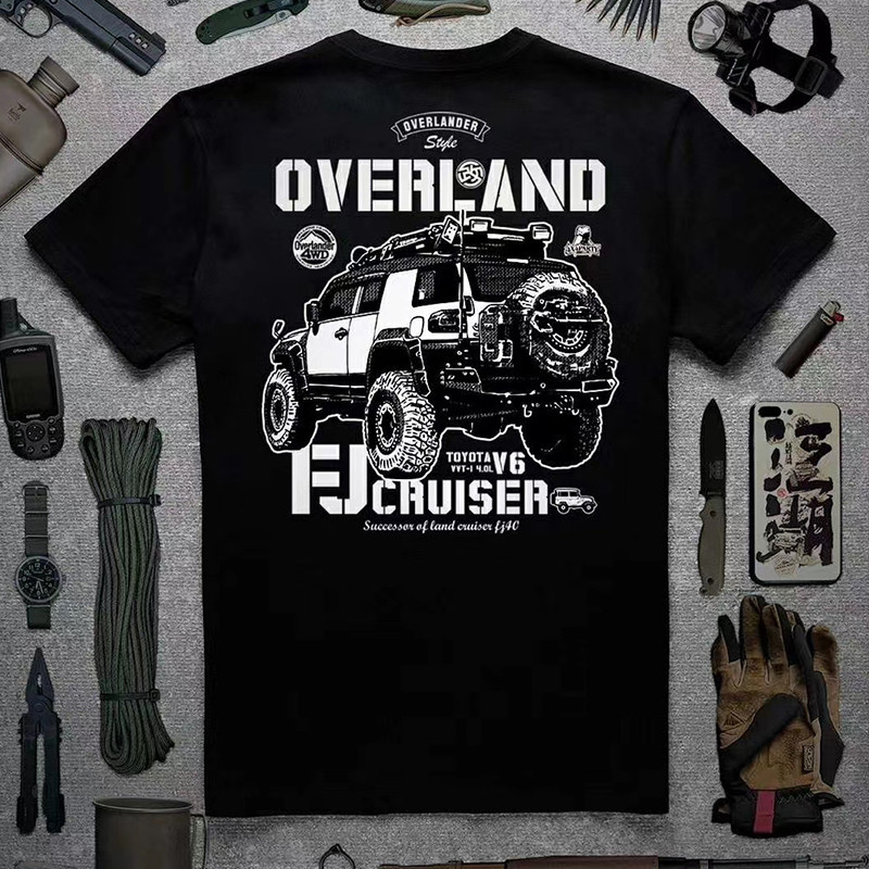 ((ผ้าฝ้ายแท้ พร้อมส่ง) เสื้อยืดคอกลม พิมพ์ลาย Toyota Land Patrol Cool Luze FJ Youth สไตล์ใหม่ สําหรับผู้ชาย ราคา ถูกที่สุด ดีลบีเคเค แกลเลอรีภาพที่ 3