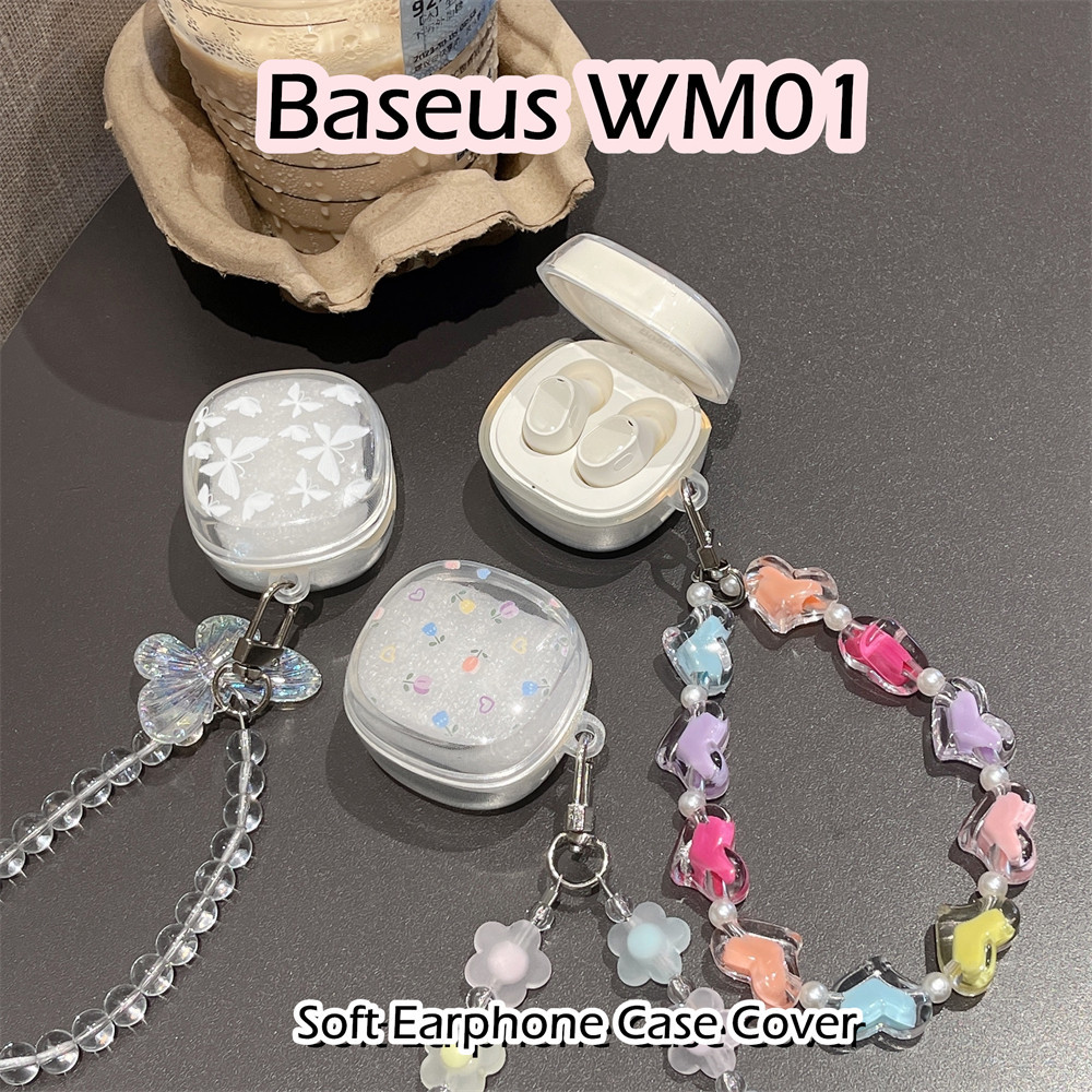【Case Home】นําไปใช้กับ Baseus WM01 เคส Case เคสหูฟัง การ์ตูนนวัตกรรม ซิลิโคนนุ่ม เคส เคสหูฟัง