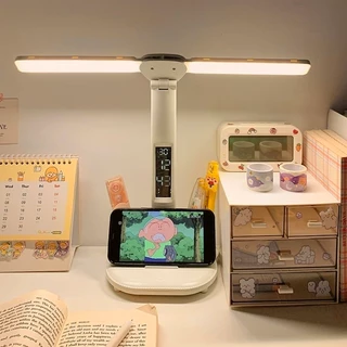 โคมไฟตั้งโต๊ะ LED โคมไฟอ่านสือ การควบคุมความสว่างที่ปรับได้ USB แบบชาร์จไฟอ่านหนังสือป้องกันตาออกแบบมาเพื่อการอ่าน