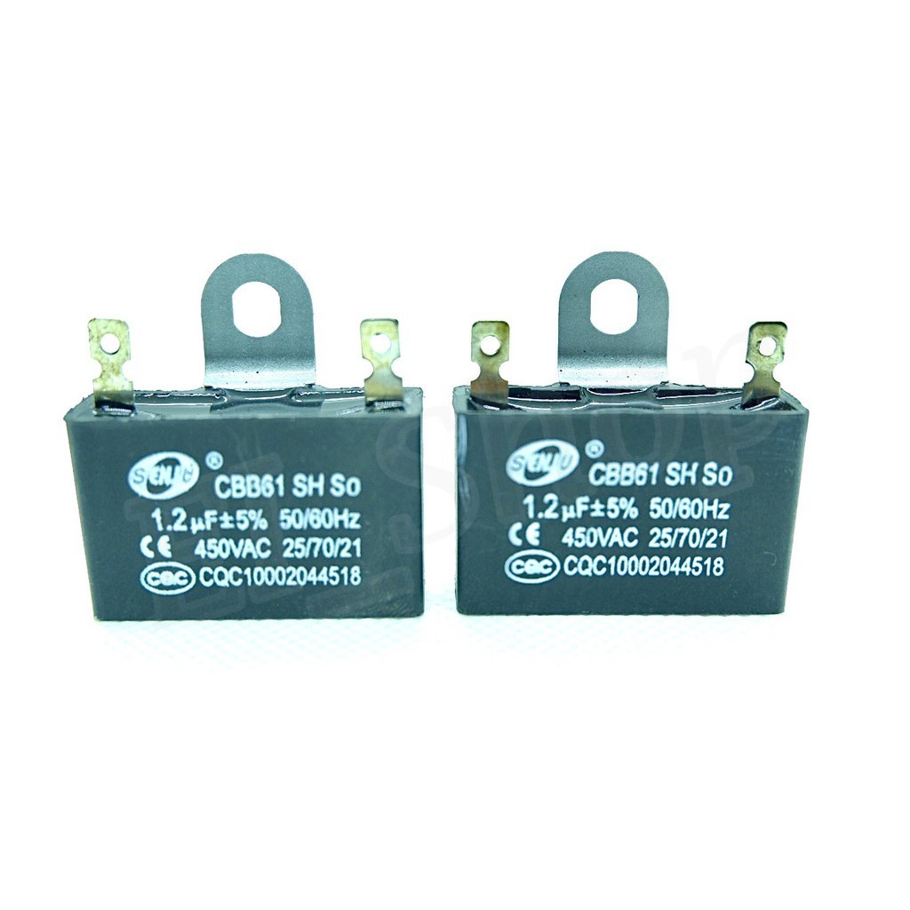 คาปาซิเตอร์ คาปาซิเตอร์ capacitor พัดลม(ขาเสียบ) 1.2uF  1.5uF 1.8uF 2uF  3uF 3.5uF 400V อะไหล่พัดลม