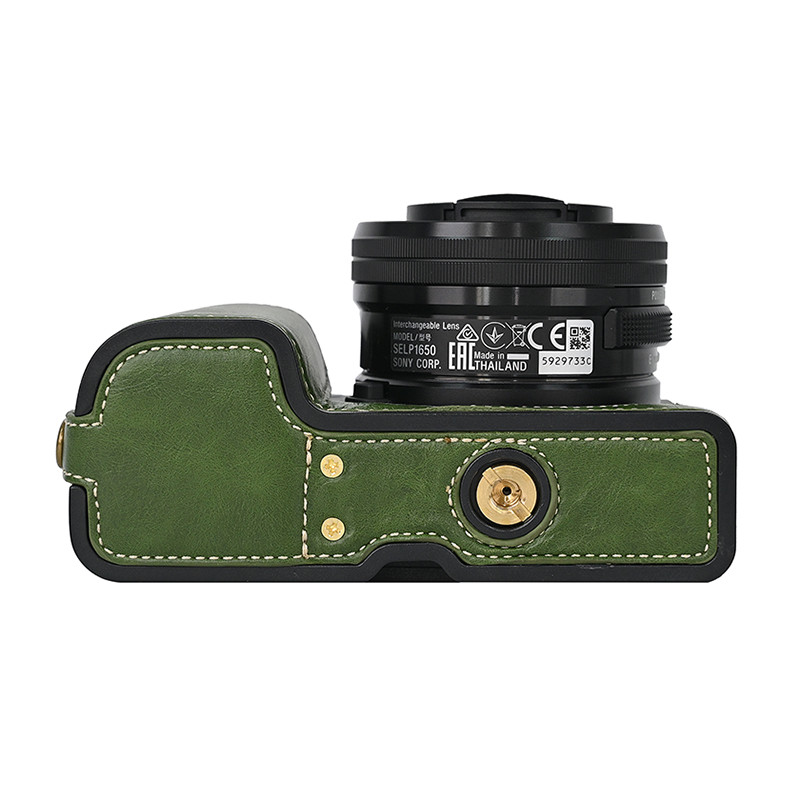 เคสหนัง PU พร้อมสายคล้องข้อมือ สําหรับกล้อง Sony A6000 A6100 A6300 A6400 - รูปที่ 5