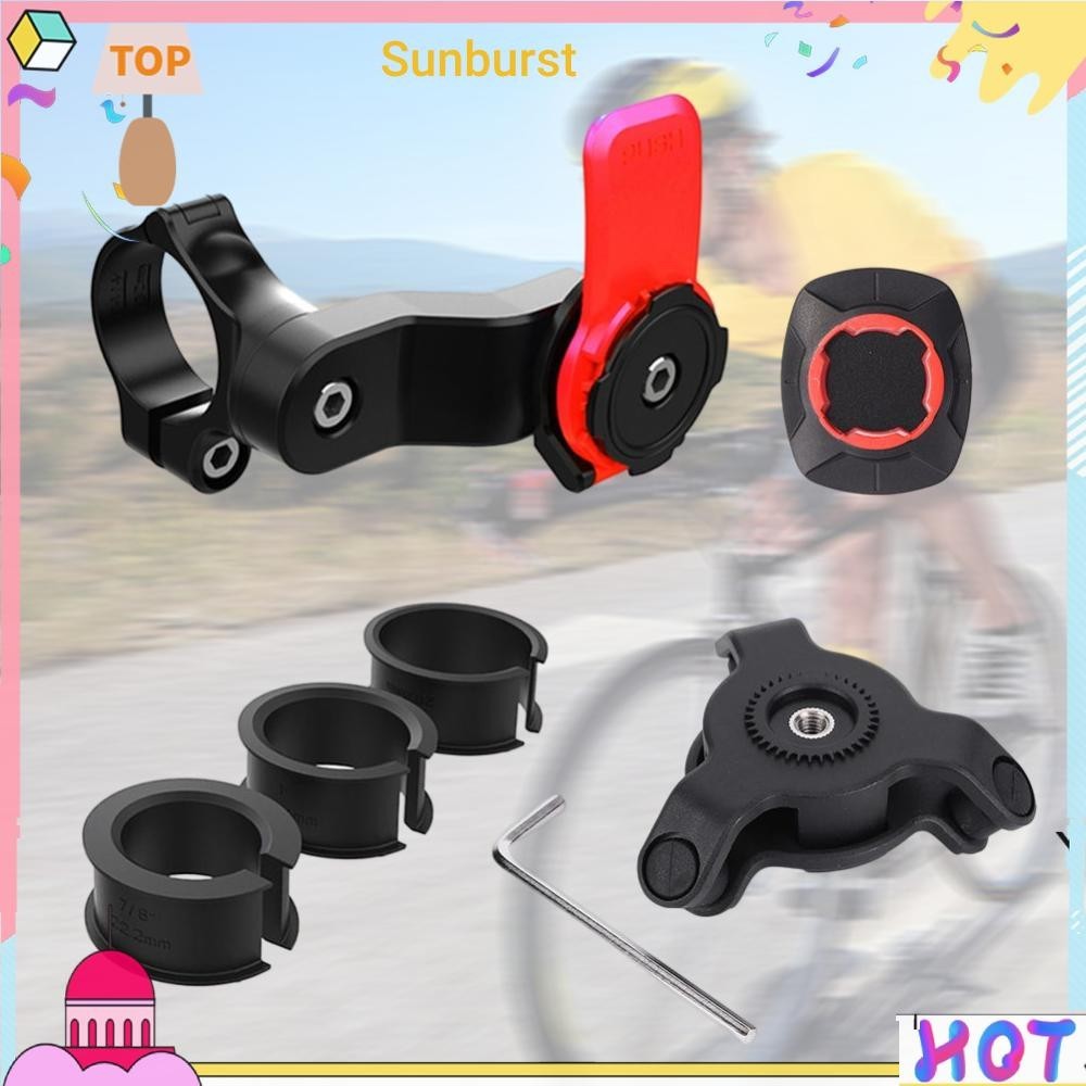 [Sunburst11.th] ขาตั้งโทรศัพท์มือถือ พร้อมโช๊คอัพ แบบพกพา อุปกรณ์เสริม สําหรับติดแฮนด์รถจักรยาน