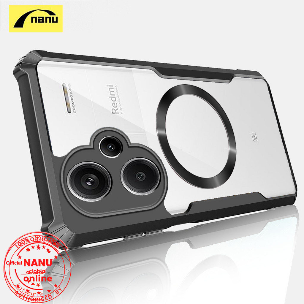 Nanu เคสโทรศัพท์มือถือแบบแข็ง ไฮบริด กันกระแทก กันตก ป้องกัน แม่เหล็กดึงดูด สําหรับ Xiaomi Redmi Note 13 Pro Plus