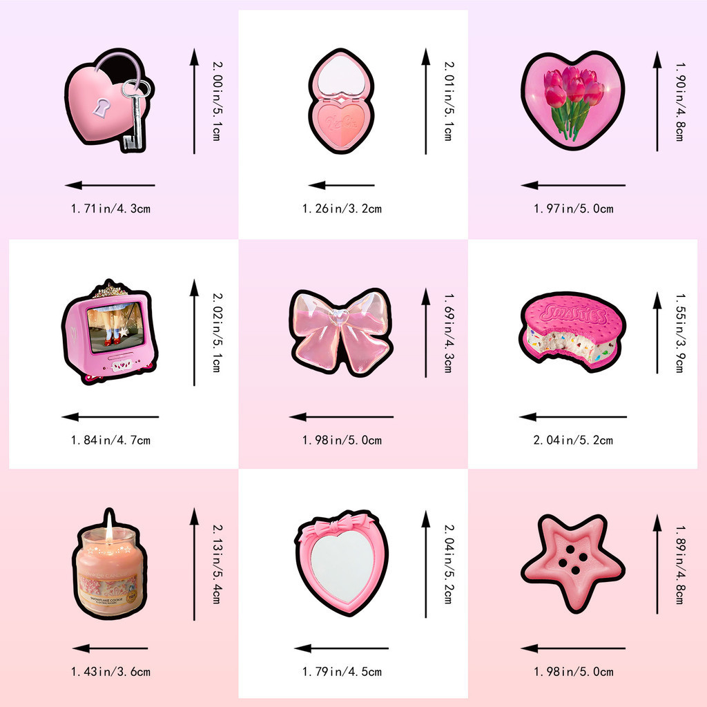 สติกเกอร์ ลายกราฟฟิตี้น่ารัก กันน้ํา สีชมพู สีมาการอง สําหรับติดตกแต่งหมวกกันน็อค จักรยาน ดินสอ 50 ชิ้น