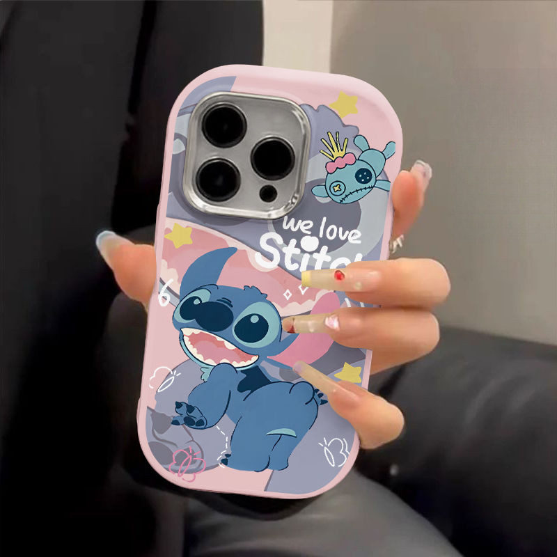 เคสมือถือ แบบนิ่ม ลายสติทช์ กันกระแทก สําหรับ Iphone 15 14 Pro Max 15 Pro Iphone XS 15 15 Pro Max 14 13 12 11