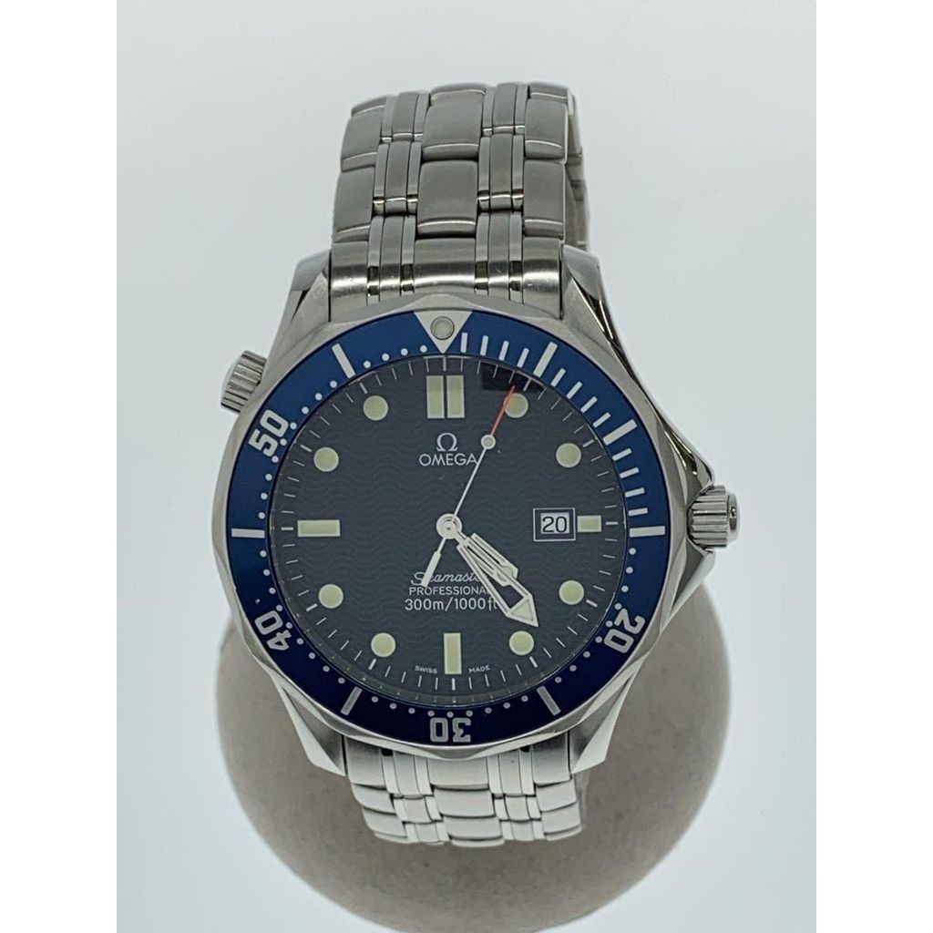Omega นาฬิกาข้อมือ Seamaster QZ 41 มม. 300 ม. จากญี่ปุ่น มือสอง สําหรับผู้ชาย
