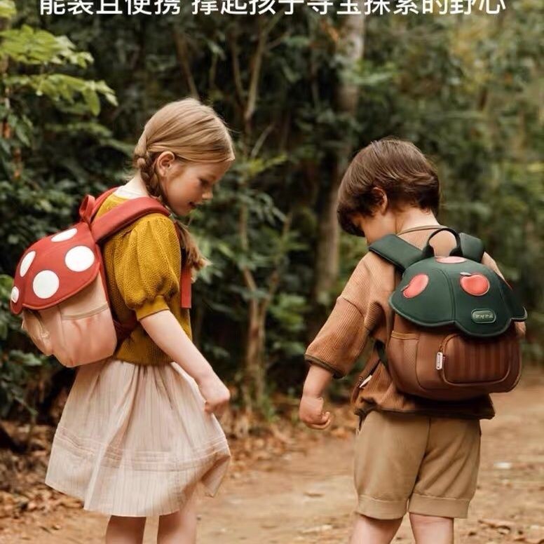 [LY] กระเป๋าเป้สะพายหลัง ขนาดเล็ก ลายเห็ดน่ารัก สําหรับเด็กอนุบาล เด็กผู้หญิง เด็กผู้ชาย เดินทาง