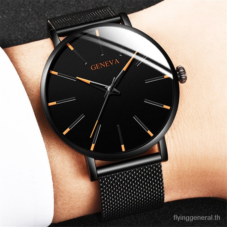 Oem ODM 2020 นาฬิกาข้อมือควอตซ์แฟชั่น สายเข็มขัดสเตนเลส บางพิเศษ สไตล์มินิมอล สําหรับผู้ชาย UKJO Fashionable men's watches