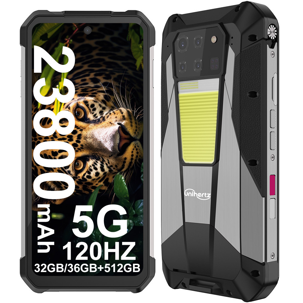 Unihertz Tank 3 Pro 8849 สมาร์ทโฟน 5G พร้อมโปรเจคเตอร์ 100 Lumens 32 36GB 512GB 23800mAh กันน้ํา 200MP