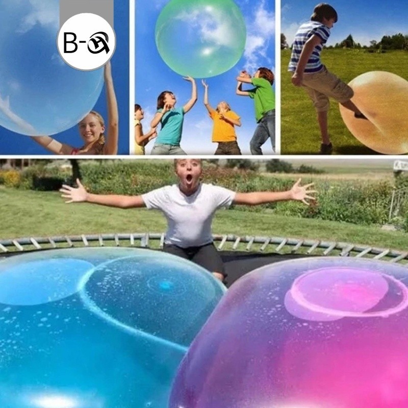BHQ พร้อมส่ง ลูกโป่งน้ำ ลูกโป่งเป่าลม มันใหญ่มาก bubble ball มีความยืดหยุ่นสูง สามารถเติมอากาศและรดน้ํา