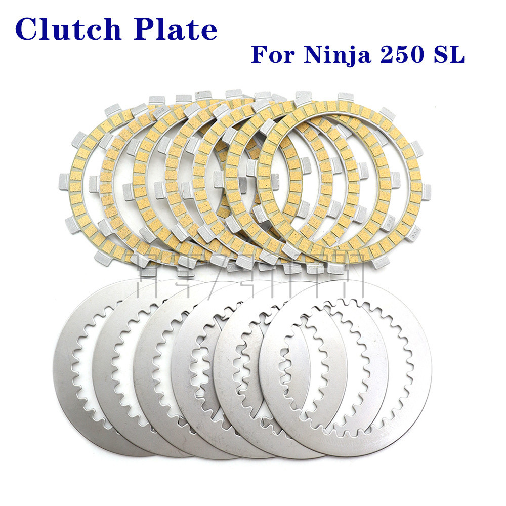 ชุดแผ่นคลัทช์เหล็ก 250 SL สําหรับรถจักรยานยนต์ Kawasaki Ninja250SL Z250SL Ninja Z 250 SL NINJA250 SL