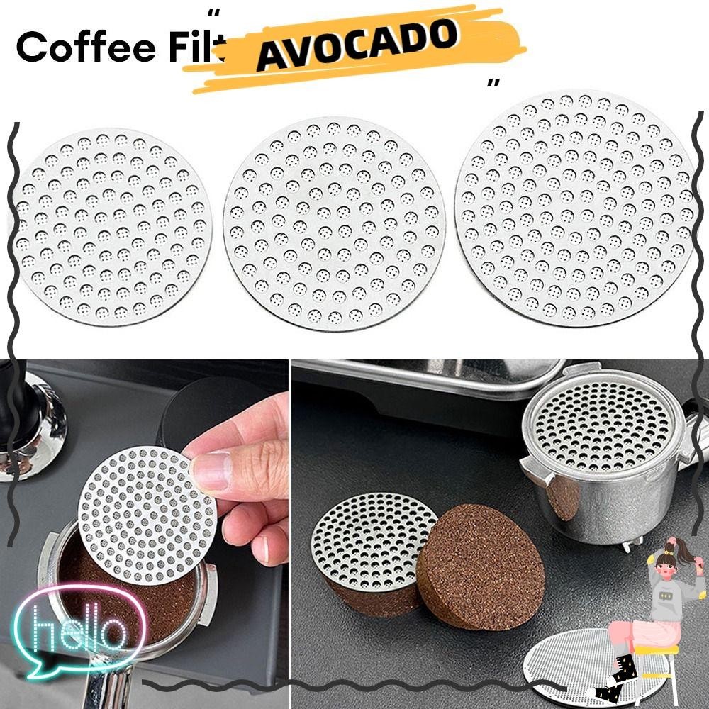 Avocarr ตาข่ายกรองกาแฟ ทนความร้อน ทนทาน ใช้ซ้ําได้ อุปกรณ์เสริม สําหรับทํากาแฟ บาริสต้า เอสเปรสโซ่ 1 ชิ้น