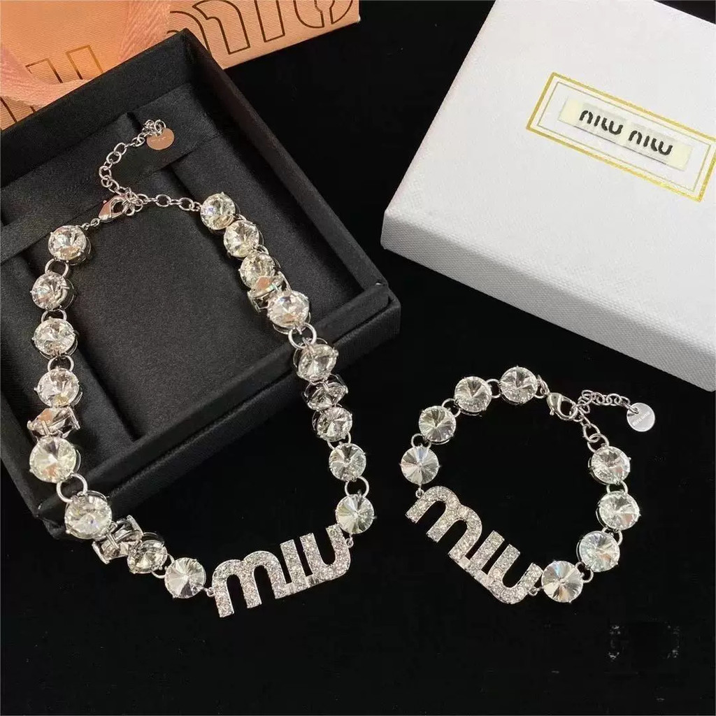 Vivienne Westwood Miu Miss Style ~ สร้อยคอโซ่ ประดับเพชร คุณภาพสูง สไตล์เรโทร หรูหรา ราคาไม่แพง เครื่องประดับ สําหรับปาร์ตี้ ไหปลาร้า