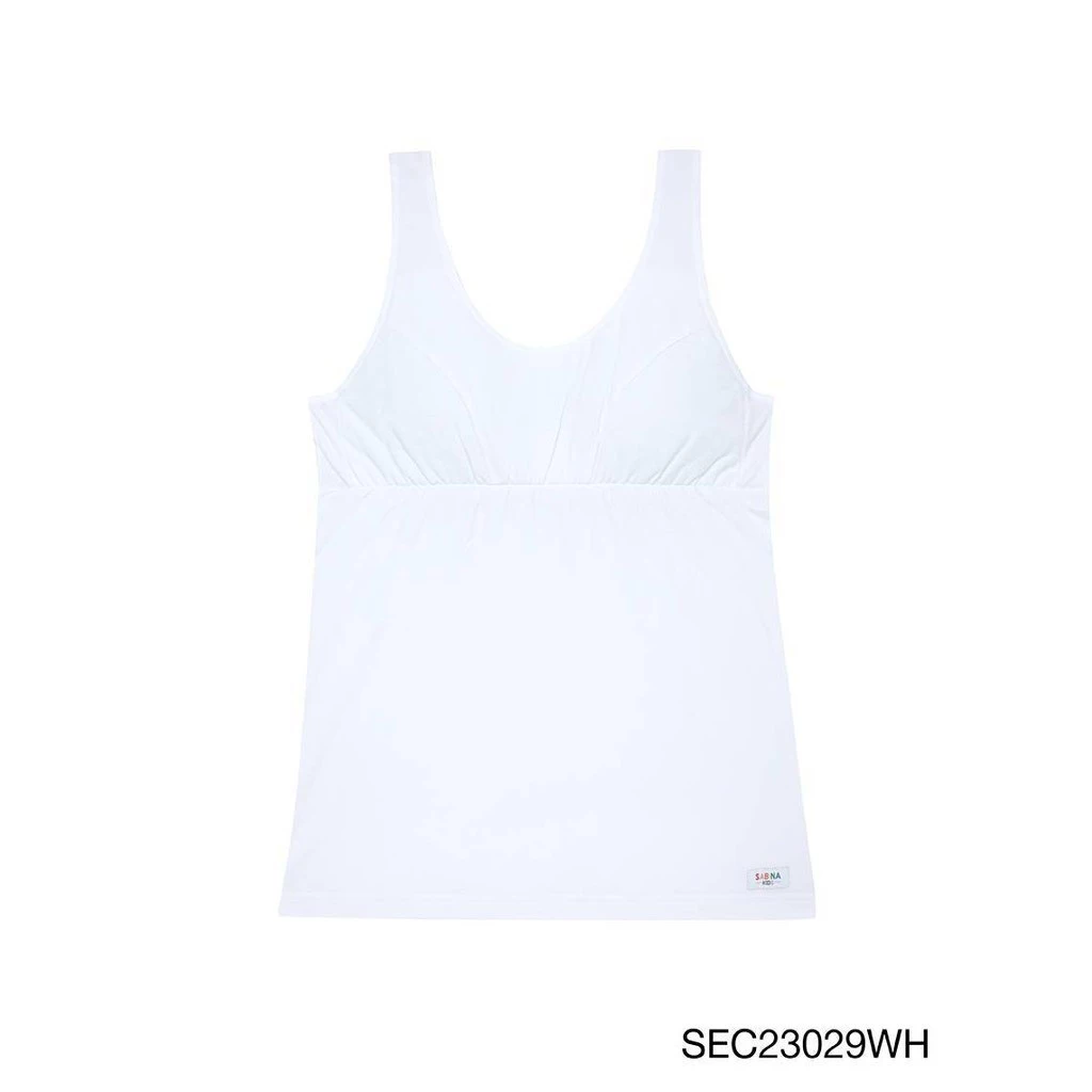 Sabina Kids เสื้อกล้ามพรีทีนมีฟอง รหัส SEC23029WH สีขาว