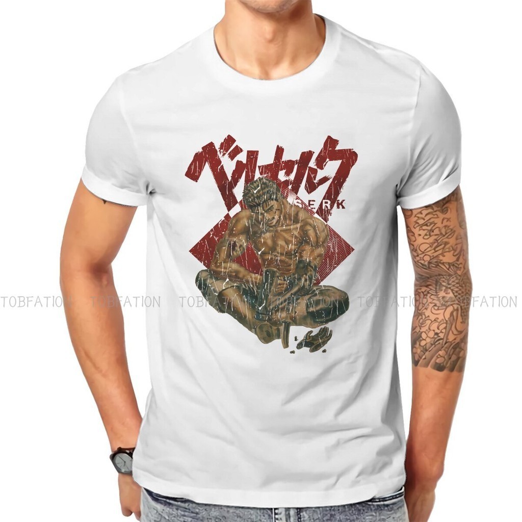 Berserk Guts Griffith Behelit Manga Men'S Tshirt Red Retro Individuality T Shirt Original Sweatshirt
