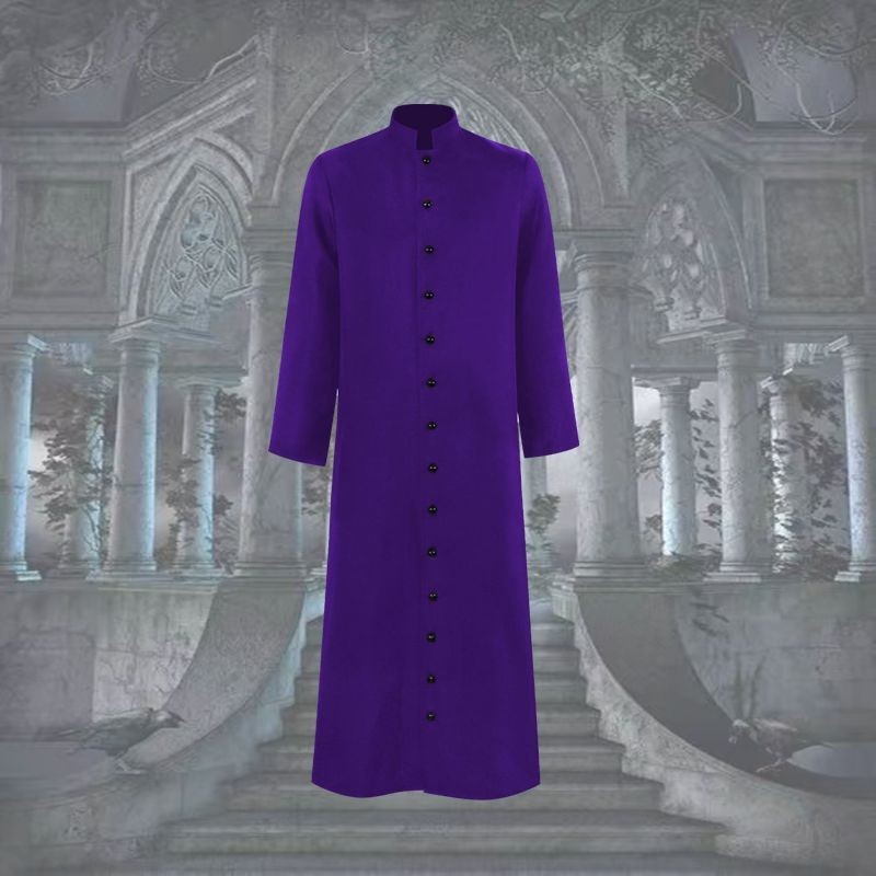 เครื่องแต่งกายคอสเพลย์ ชุดนักบวช นักบวช นักบวช สไตล์ฮาโลวีน