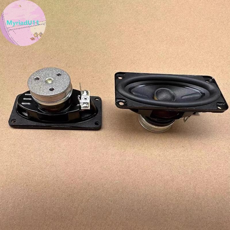 Myriadu 1 ชิ้น 80*40 มิลลิเมตร Hifi Fever ลําโพงทีวีเสียงลําโพงแหวน Neodymium 8ohm ต่ําความถี่ที่มีประสิทธิภาพสี่เหลี่ยมผืนผ้าความถี่เต็ม Horn TH