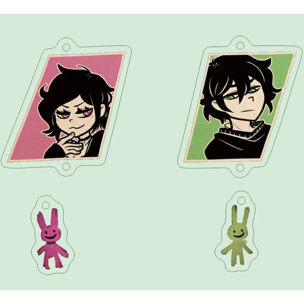 The Coffin of Andy และ Leyley อะนิเมะพวงกุญแจผู้หญิงอะคริลิค Key Chain Man Key แหวนจี้เครื่องประดับอุปกรณ์เสริมของขวัญเพื่อน