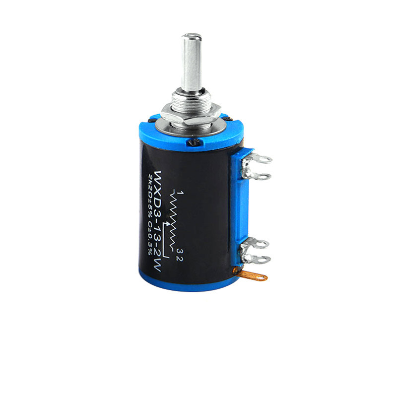 WXD3-13-2W Precision Multi-Coil Coil Potentiometer 1K/2.2K/4.7/10K/47K/100K พร้อมลูกบิด