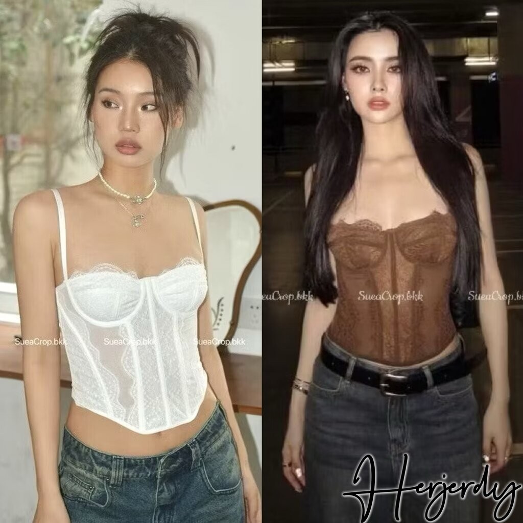 พร้อมส่ง Herjerdy Corset (XS-2XL) พร้อมส่ง คอร์เซ็ทลูกไม้ ซีทรูเบาๆรัดรูปเก็บทรงสวยมาก มีตะขอปรับได้ คอร์เซ็ท คอร์เซท...