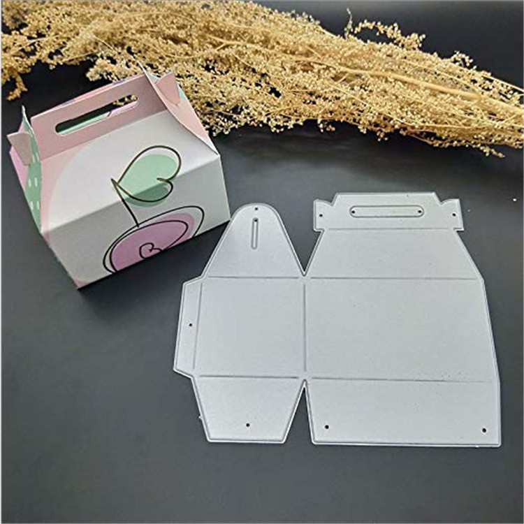 กล่องของขวัญ แม่พิมพ์ตัดเหล็กคาร์บอน DIY กระดาษหัตถกรรมลายนูน Etching แม่แบบสมุดภาพอัลบั้มรูปการ์ดอวยพรตัดตายดินเครื่องปั้นดินเผานุ่มฟิล์มเคลือบโลหะ