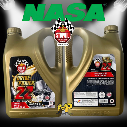 NASA / STOP OIL 0W20 POWER 22 API SP/ILSAC GF 6A - FULLY SYNTHIC (4L)