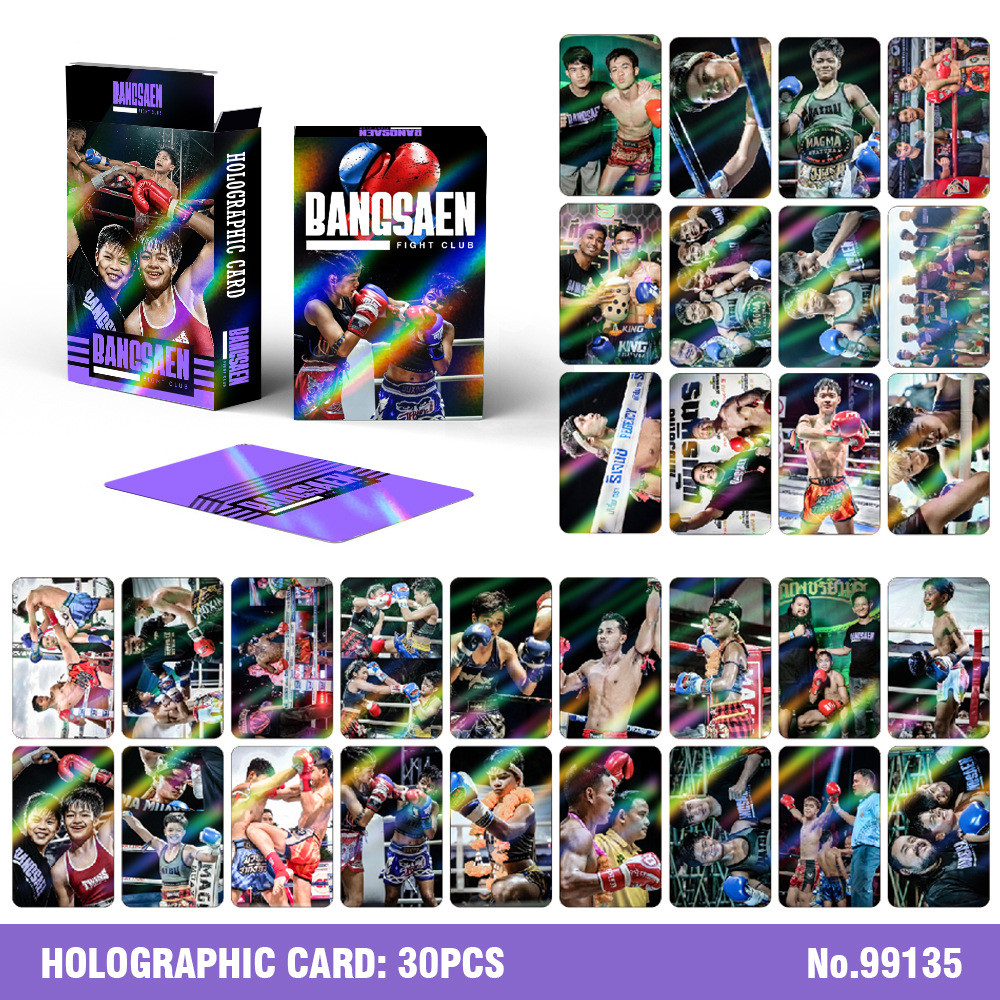 ไฟท์คลับเนชั่น Bangsaen Fight Club Photocard การ์ดโฮโลแกรมมวยไทย การ์ดอัลบั้ม LOMO CARD ของที่ระลึก
