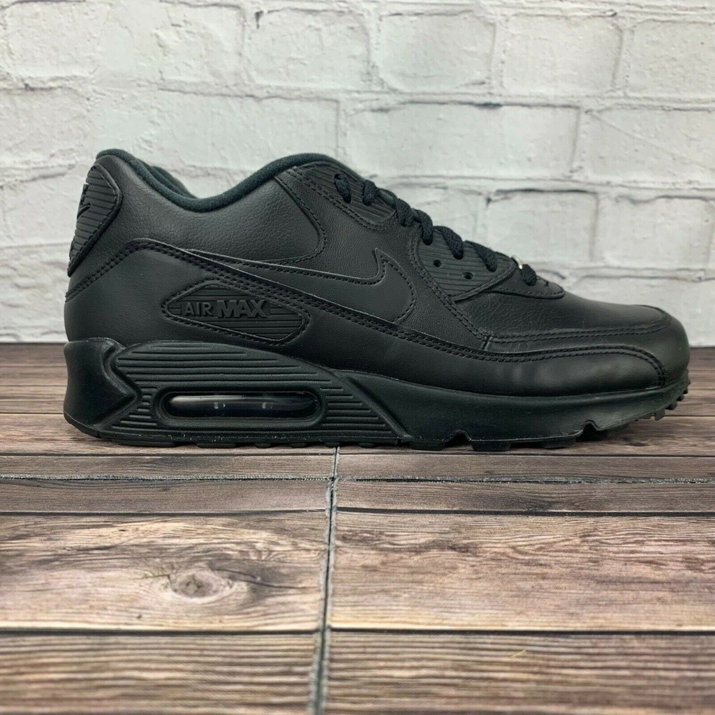 NK Air Max 90 Essential Black/Metallic Silver-Red 302519-001 For Sale แฟชั่น