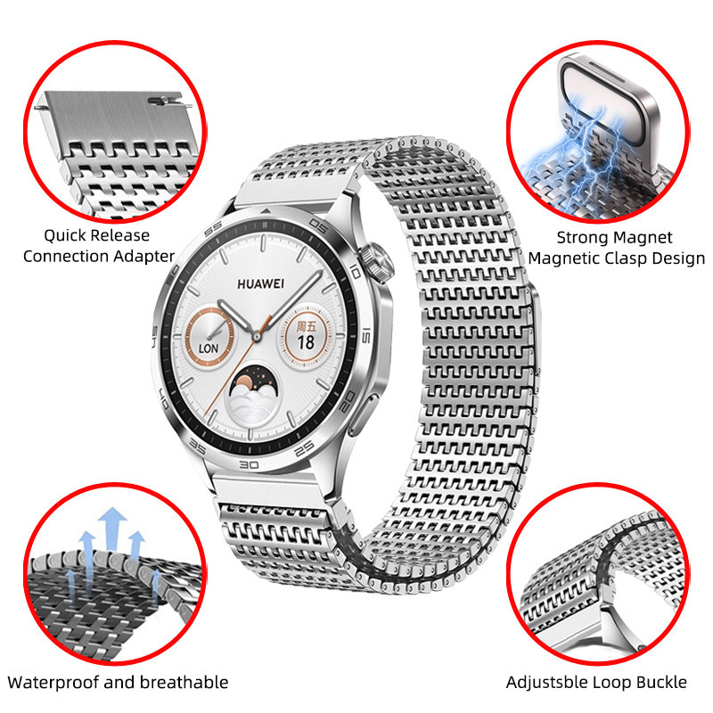 สายนาฬิกาข้อมือสเตนเลส 22 มม. 20 มม. ปลดเร็ว สําหรับ Garmin Venu 3 2 Plus SQ SQ2 Approach S40 Vivomove HR 3 Luxe Style Sport Trend