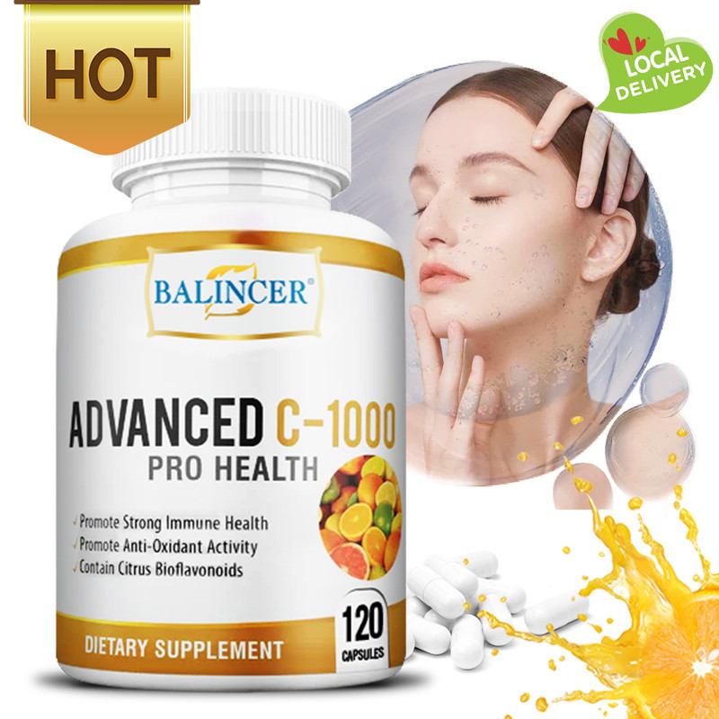 Balincer Vitamin C - Citrus Bioflavonoid Blend จากส้ม รองรับระบบภูมิคุ้มกันและสร้างพลังงานระดับเซลล์ 120 แคปซูล