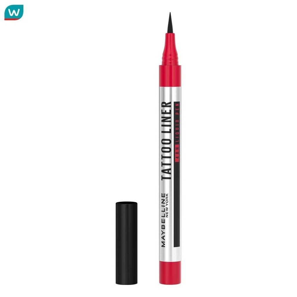 Maybelline เมย์เบลลีน แทททู ไลเนอร์ 48อาว ลิควิด เพน 1มล. ดำ