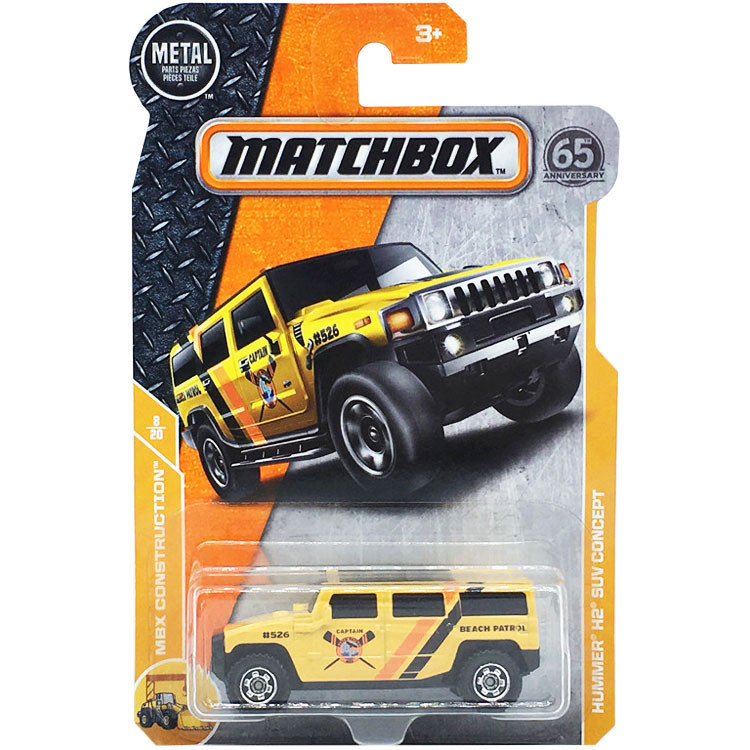 Matchbox MATCHBOX HUMMER SUV คอนเสปต์รถปิ๊กอัพ สีเหลือง HUMMER H2 SUV CONCEPT.43